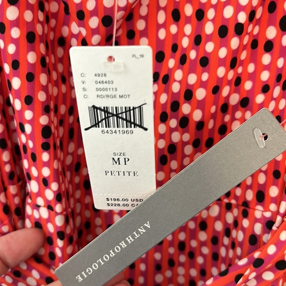 NWT Anthropologie Hutch Flutter Wrap Midi Dress MP NWT - Picture 11 of 15